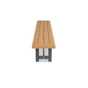 Vinegard Alumunium Backless Bench 300